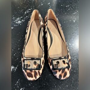 Tory Burch Gigi Calf Hide Block Heel Pump